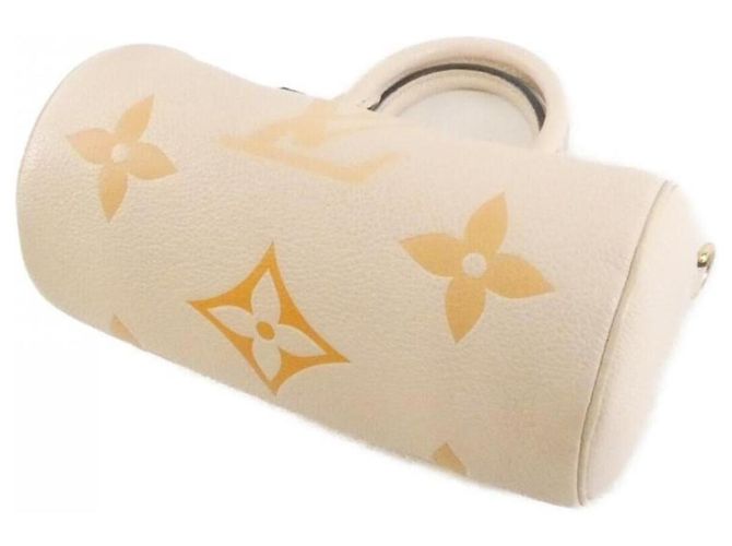 Borsa a tracolla Louis Vuitton Monogram Empreinte Papillon BB D'oro Crudo - Ansicht 3