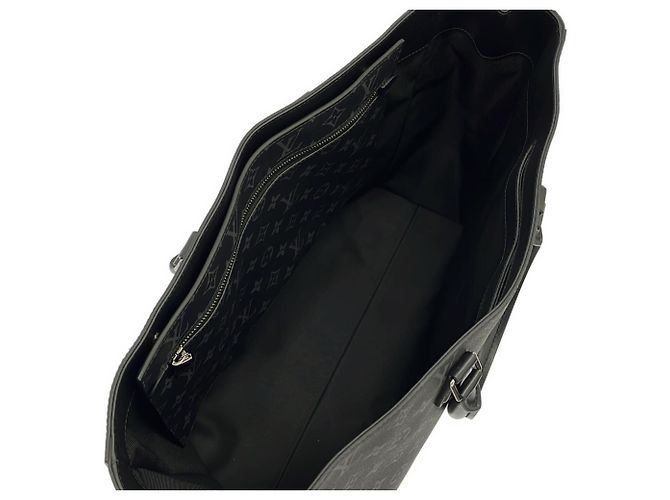 Borsa Louis Vuitton Monogram Eclipse Grand Sac M44733 Nero Monogramma - vista 7