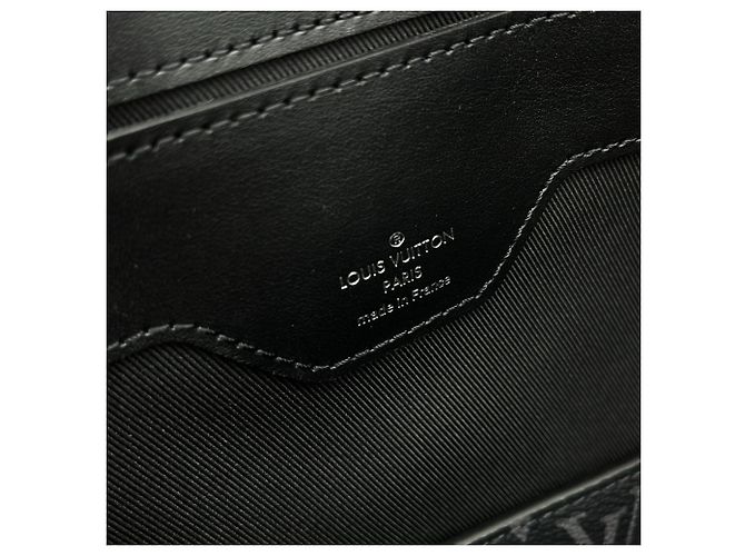 Borsa Louis Vuitton Monogram Eclipse Grand Sac M44733 Nero Monogramma - vista 8