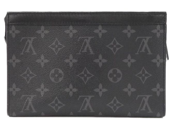 Portafoglio Gaston Monogram Eclipse Reverse di Louis Vuitton Nero Grigio Monogramma - vista 2