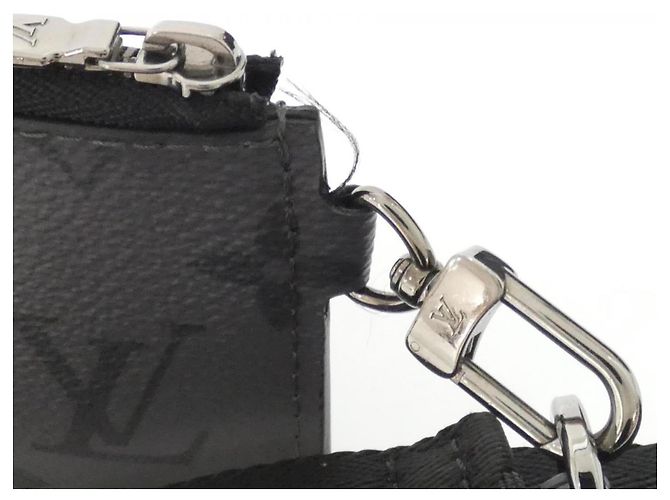 Portafoglio Gaston Monogram Eclipse Reverse di Louis Vuitton Nero Grigio Monogramma - vista 5
