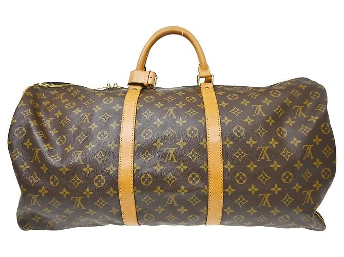 Louis Vuitton Keepall Bandouliere Monogram Canvas 60 Marrone - vista 2