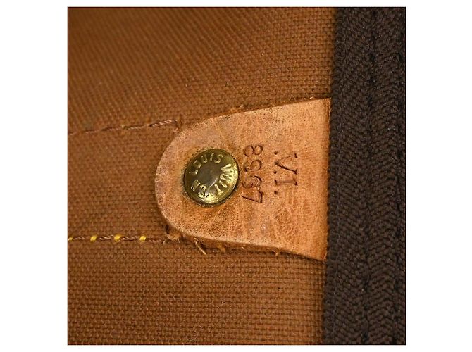 Louis Vuitton Keepall Bandouliere Monogram Canvas 55 Marrone - vista 4
