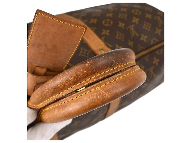 Louis Vuitton Keepall Bandouliere Monogram Canvas 55 Marrone - vista 5