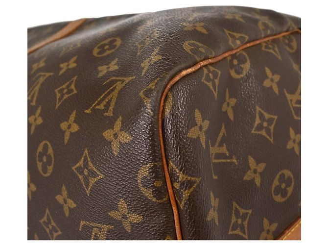 Louis Vuitton Keepall Bandouliere Monogram Canvas 55 Marrone - vista 7