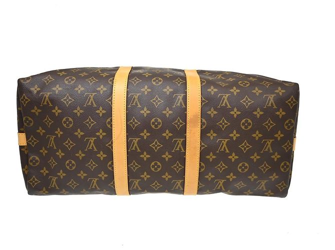 Louis Vuitton Keepall Bandouliere Monogram Canvas 50 Marrone - vista 7