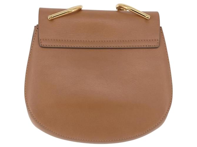 Chloé Chloe Drew Shoulder Leather Mini Beige - vista 3
