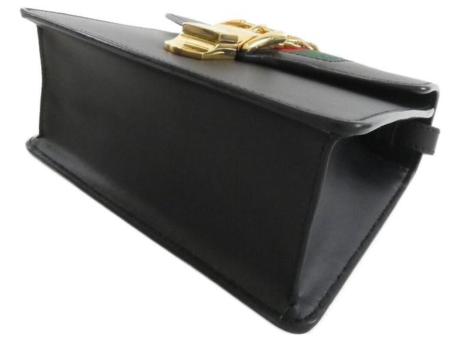 Borsa Gucci Sylvie 470270 D4ZAG Nero - vista 3