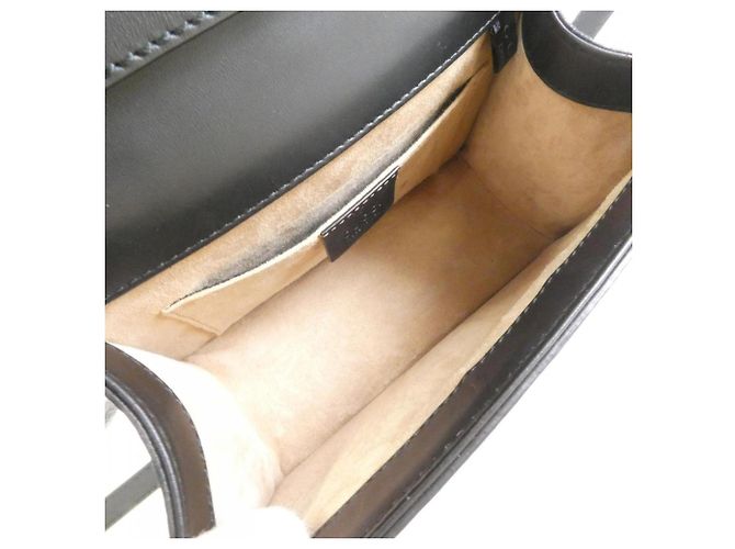 Borsa Gucci Sylvie 470270 D4ZAG Nero - vista 9