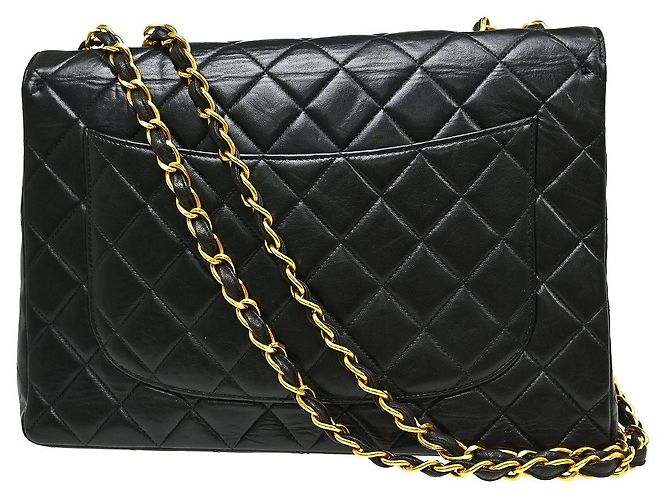 Borsa a tracolla Chanel Flap Chain in raso trapuntato Small Nero - vista 2