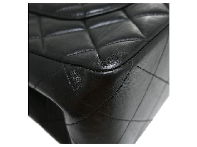 Borsa a tracolla Chanel Flap Chain in raso trapuntato Small Nero - vista 4