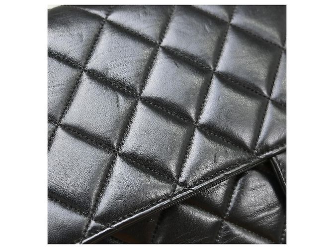 Borsa a tracolla Chanel Flap Chain in raso trapuntato Small Nero - vista 6