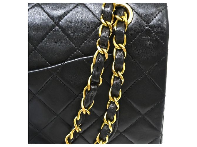 Chanel Timeless - Classic Double Flap Bag Leather 23 Nero - vista 5