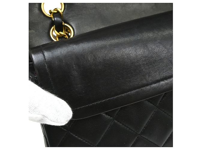Chanel Timeless - Classic Double Flap Bag Leather 23 Nero - vista 6