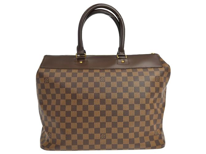 Borsa Louis Vuitton Greenwich Damier Marrone - vista 2