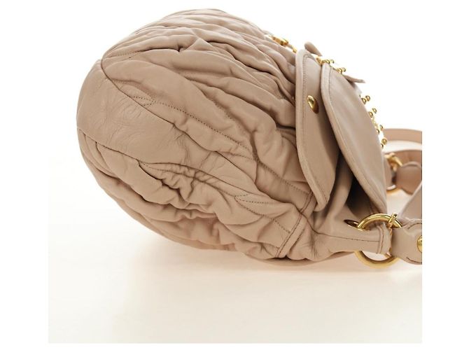 Borsa Miu Miu Madras Convertible Lock in pelle Medium - vista 5