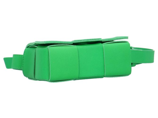 Borsa a tracolla Bottega Veneta Candy Cassette Maxi Intrecciato Verde - vista 5
