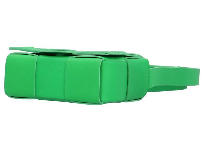 Borsa a tracolla Bottega Veneta Candy Cassette Maxi Intrecciato Verde - vista 6