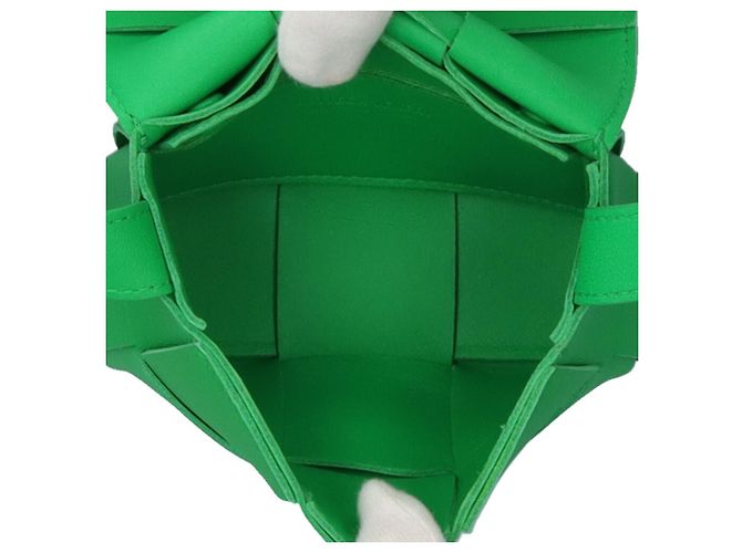 Borsa a tracolla Bottega Veneta Candy Cassette Maxi Intrecciato Verde - vista 7