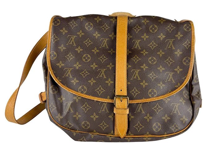 Borsa a Spalla Louis Vuitton Monogram Marrone Monogramma - vista 3