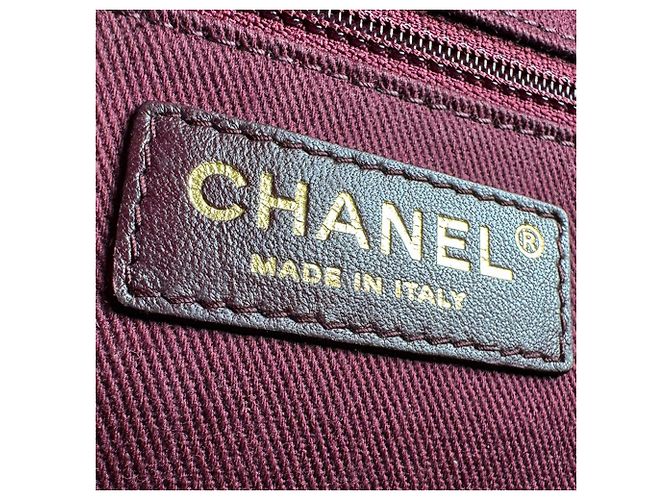 Borsa a tracolla in pelle blu indaco Chanel - vista 13