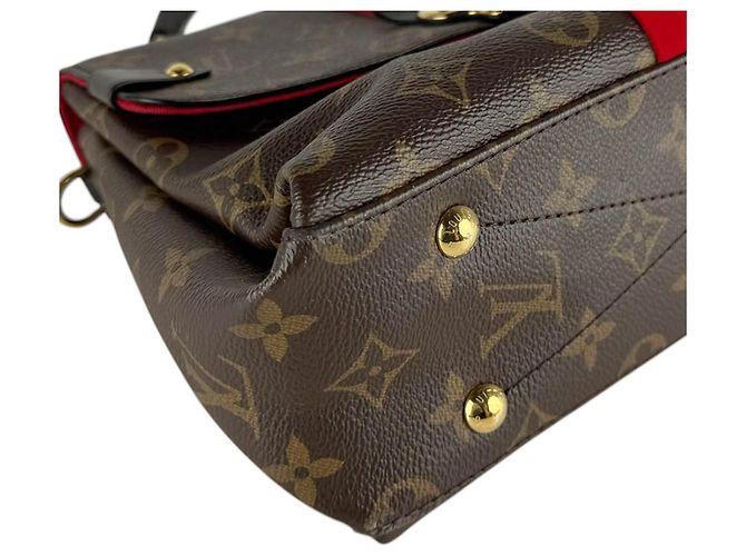 Borsa a tracolla Louis Vuitton Monogram Georges BB in tela Rosso Monogramma - vista 8