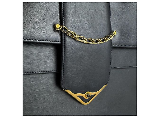 Borsa a tracolla in pelle Cartier Sapphire Line Blu navy - vista 11
