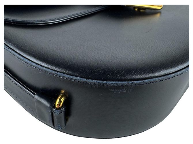 Borsa a tracolla in pelle Cartier Sapphire Line Blu navy - vista 8