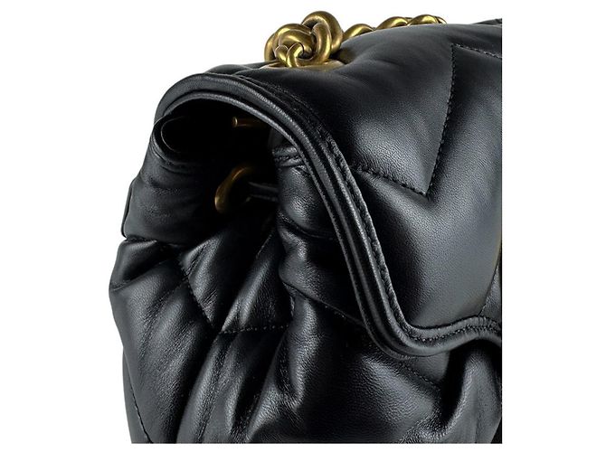 Gucci GG Marmont Lederrucksack Schwarz - Ansicht 6