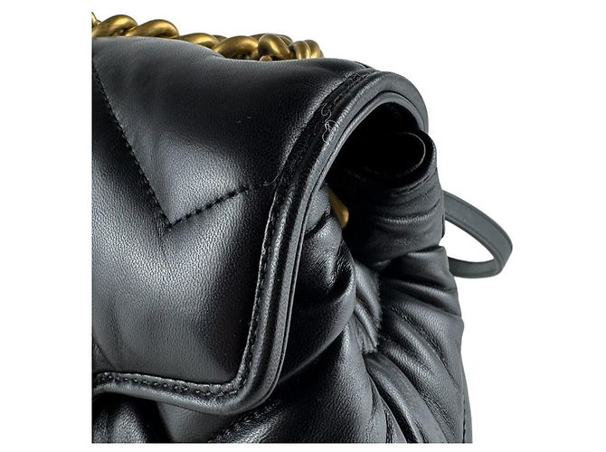 Gucci GG Marmont Lederrucksack Schwarz - Ansicht 7