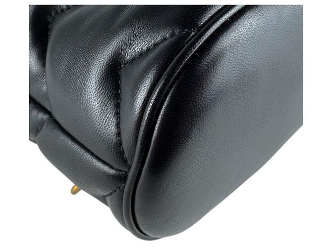 Gucci GG Marmont Lederrucksack Schwarz - Ansicht 8