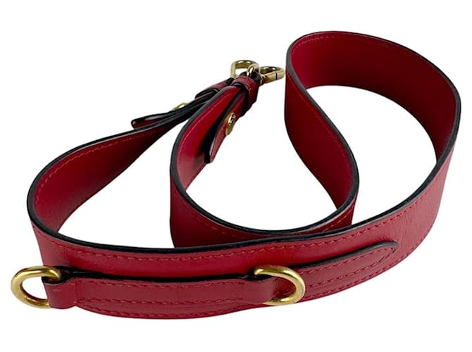 Borsa a mano in pelle rossa Prada Rosso - vista 11