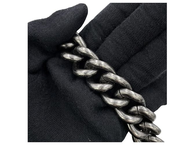 Boy Borsa a tracolla con catena in pelle di vitello martellata nera Chanel Nero - vista 13