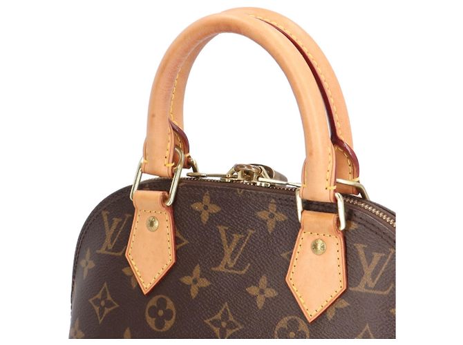 Bolso de hombro Louis Vuitton Alma BB Monogram Castaño - vista 12