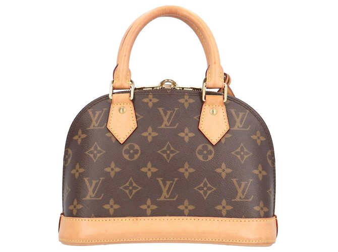 Bolso de hombro Louis Vuitton Alma BB Monogram Castaño - vista 3