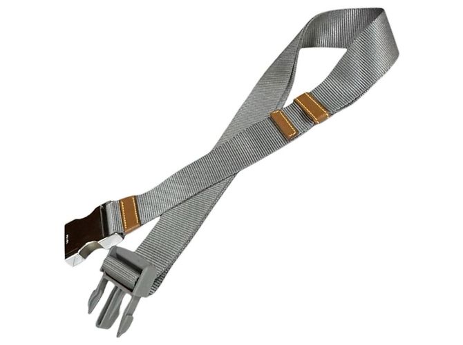 Borsa a tracolla in nylon Prada marrone mimetico - vista 12
