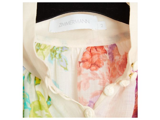 Blusa Zimmermann Ottie de Ramio con Estampado Floral Arcoíris Multicolor - vista 2