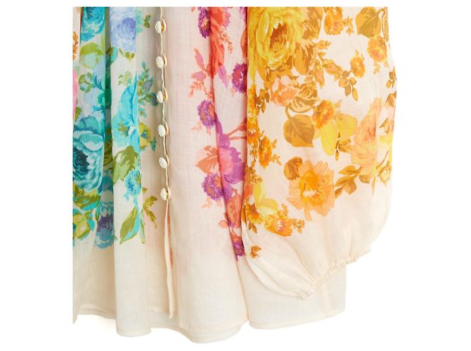 Blusa Zimmermann Ottie de Ramio con Estampado Floral Arcoíris Multicolor - vista 4