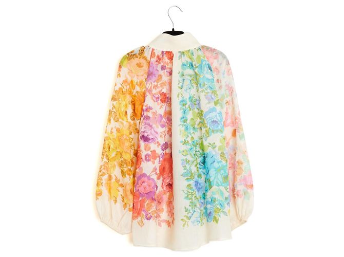 Blusa Zimmermann Ottie de Ramio con Estampado Floral Arcoíris Multicolor - vista 5