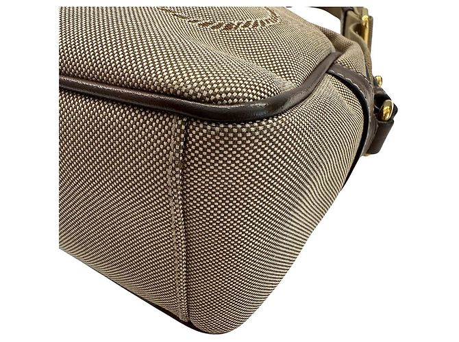 Jacquard Bolso Prada Beige/Marrón Castaño - vista 5