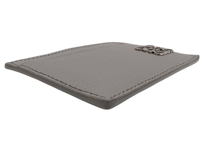 Tarjetero de piel gris Loewe Castaño - vista 3