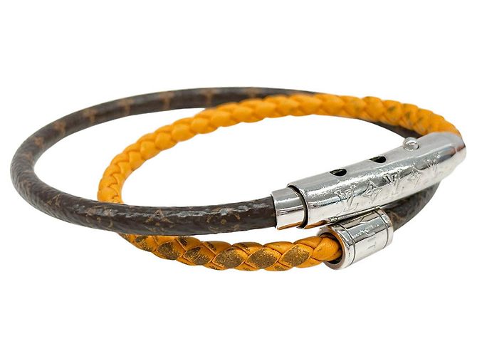 Pulseira Charm Louis Vuitton em amarelo açafrão Dourado - vista 2