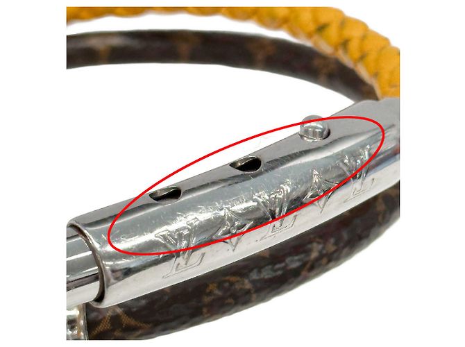 Pulseira Charm Louis Vuitton em amarelo açafrão Dourado - vista 7