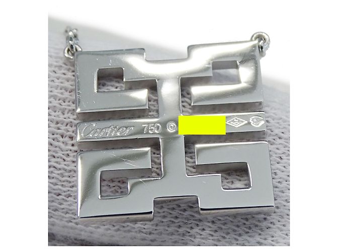 Collana Cartier in oro bianco 18K e diamanti D'oro - vista 11