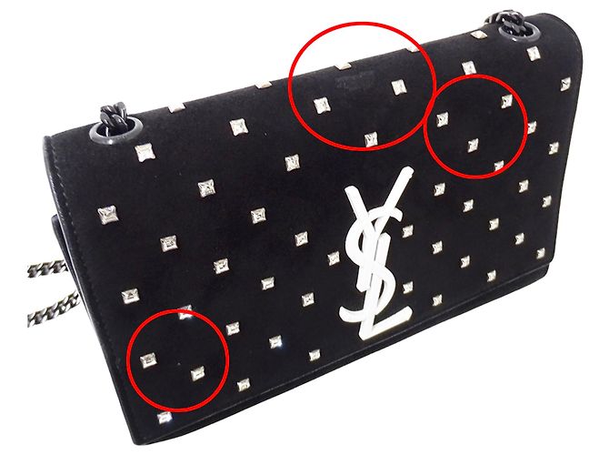 Borsa Kate Small di Saint Laurent Nero - vista 11