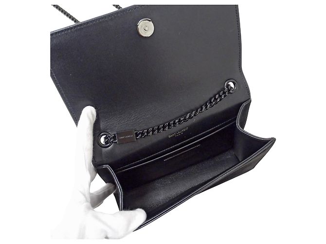 Borsa Kate Small di Saint Laurent Nero - vista 5