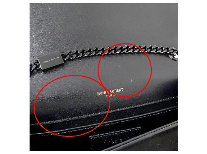 Borsa Kate Small di Saint Laurent Nero - vista 8