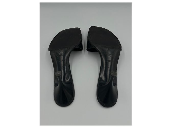 Mule Gucci in pelle nera con logo Nero - vista 11