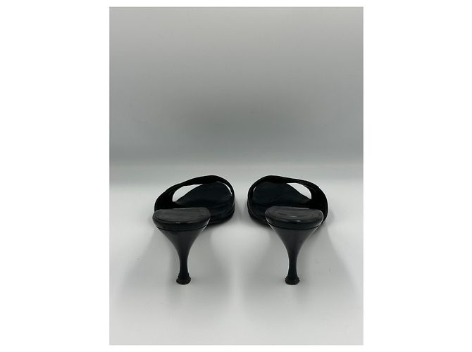 Mule Gucci in pelle nera con logo Nero - vista 5