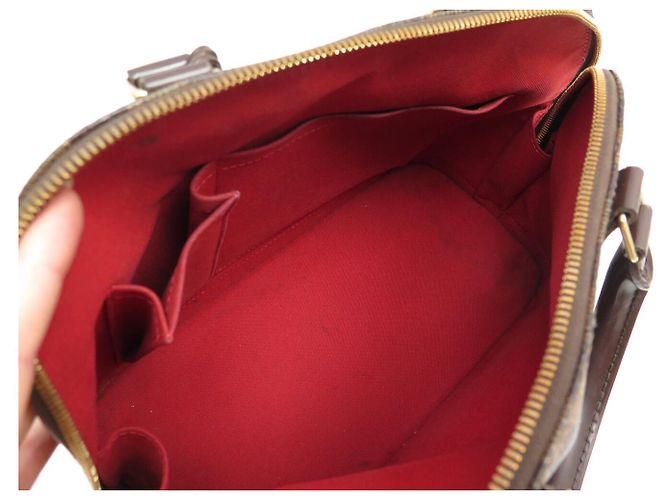 BORSA LOUIS VUITTON ALMA PM N53151 DAMIER EBENE CANVAS Marrone - vista 10